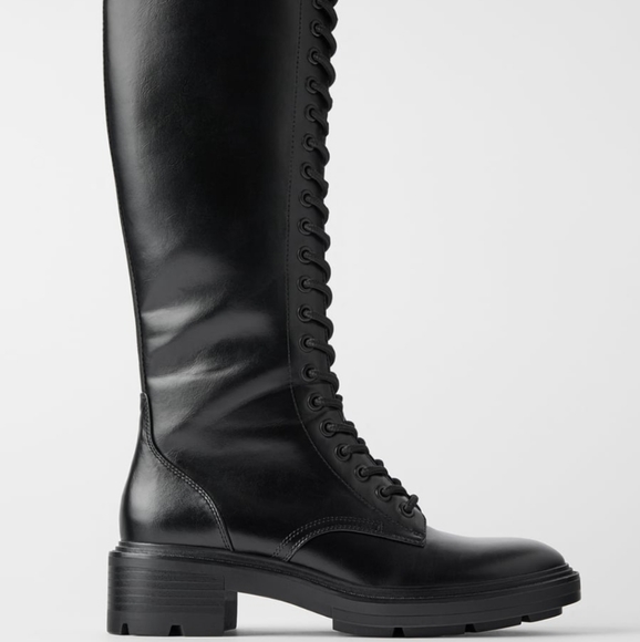 Tall combat boots - Picture 4 of 7